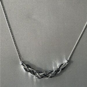 ZALES 1/2CT diamond braid necklace.